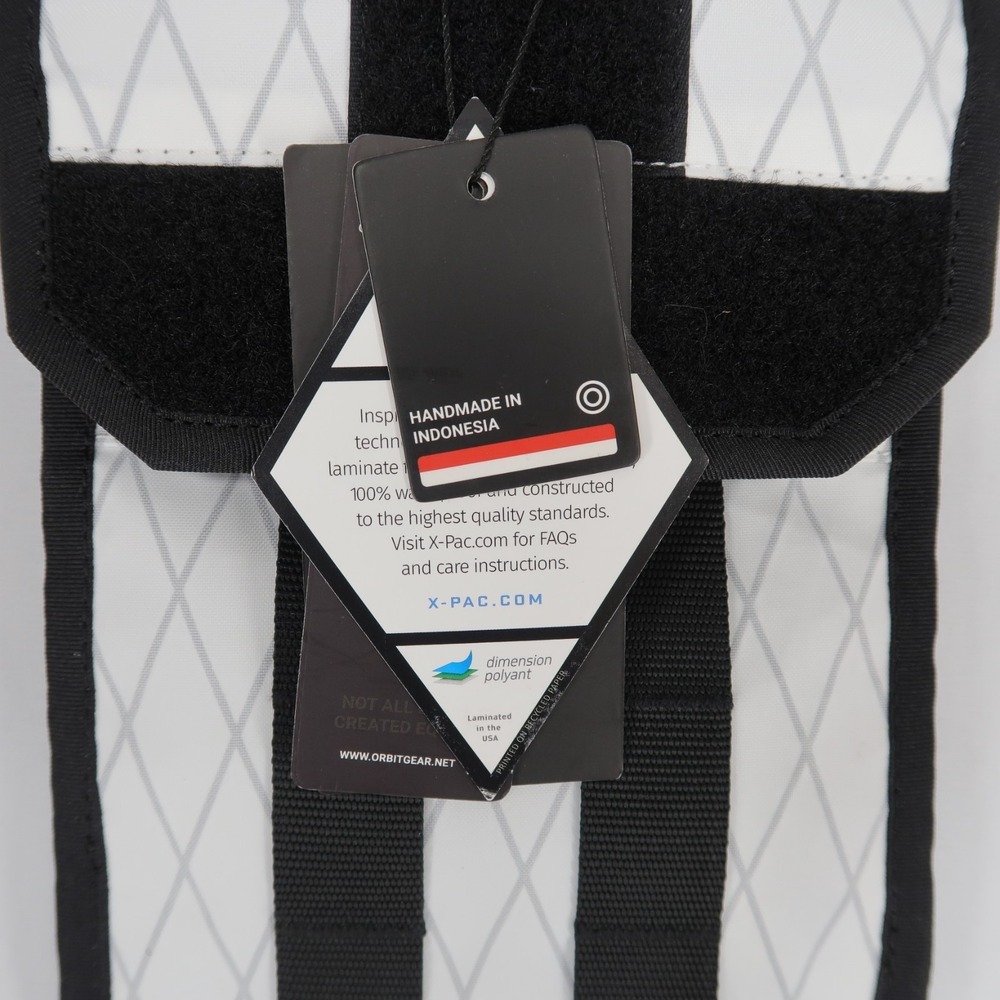 Orbitgear MODF12 Mag WH Pouch White Grid X Pac Waterproof Techwear Modular - Picture 3 of 11